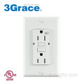 15 ampères AMP White Weather Resistant GFCI OUTLET